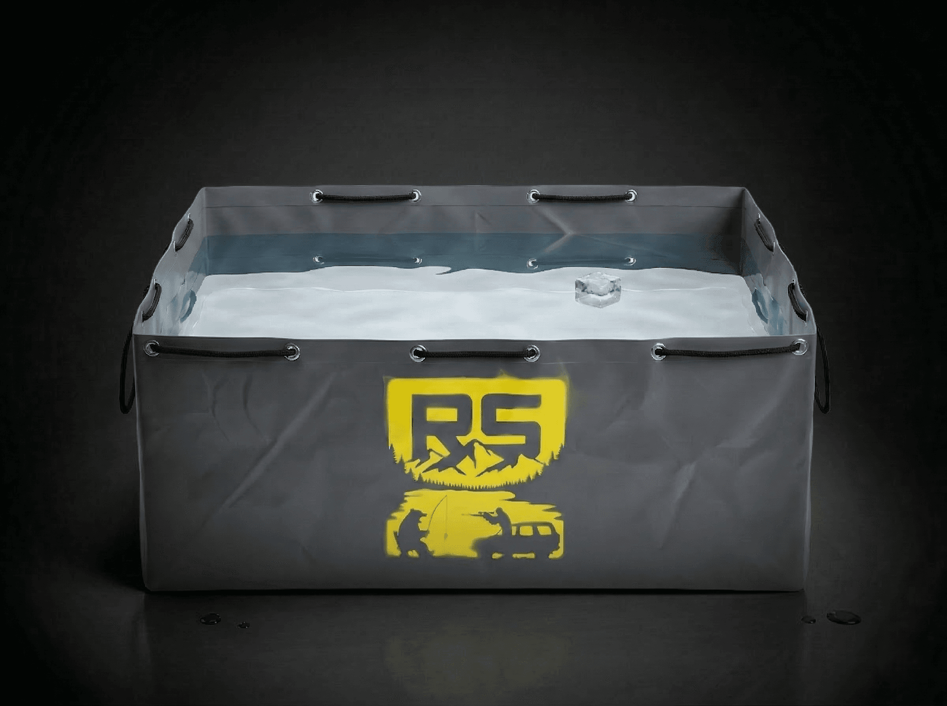 Сумка RS HUNT заполнена водой — 100% водонепроницаемость